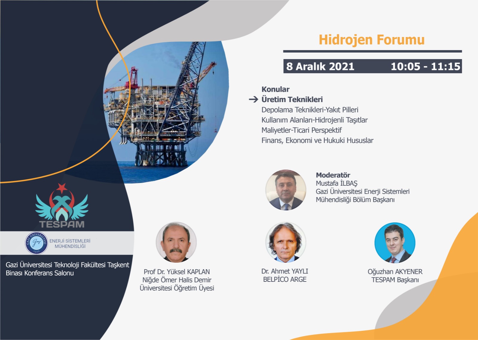 I. International Hydrogen Forum konusmaci gorseli