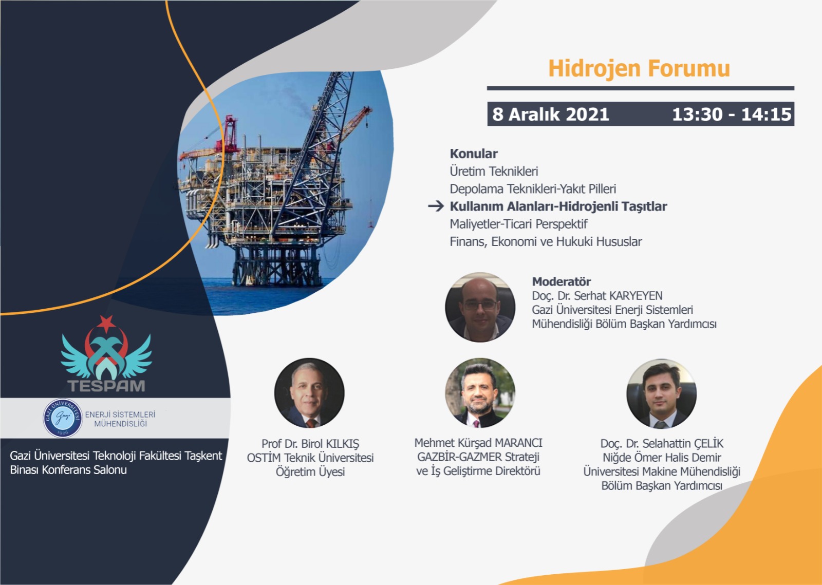 I. International Hydrogen Forum konusmaci gorseli