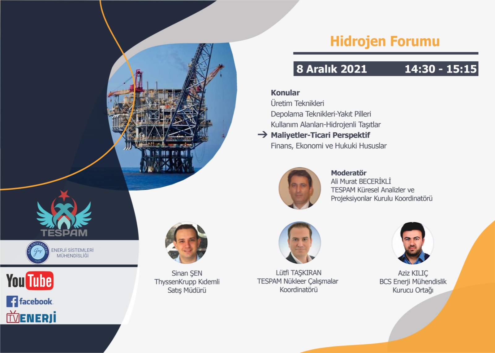 I. International Hydrogen Forum konusmaci gorseli